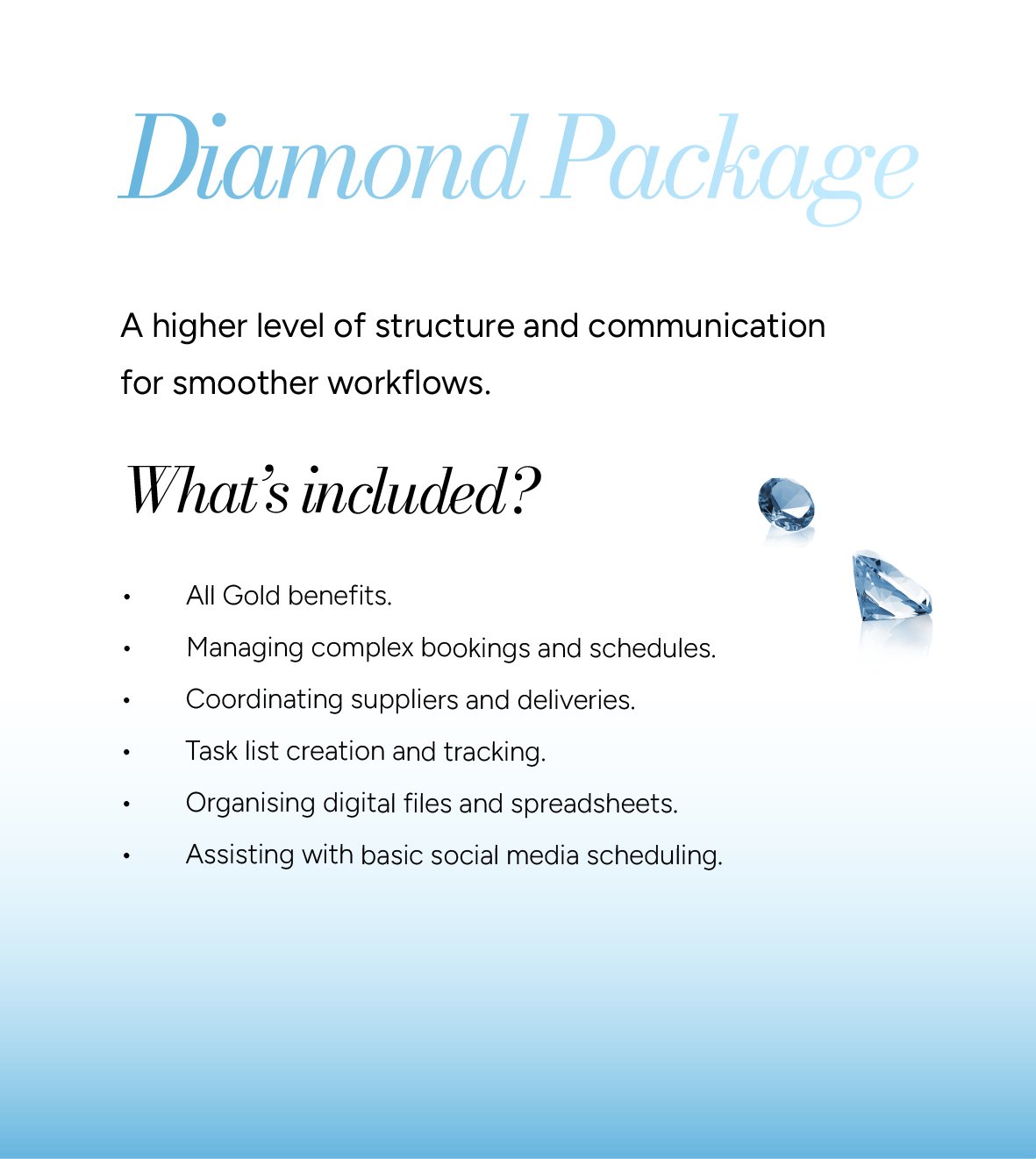 Diamond Package Carousel