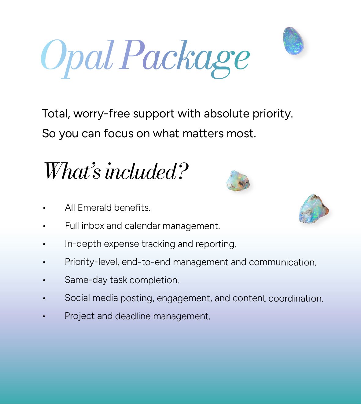 Opal Package Carousel